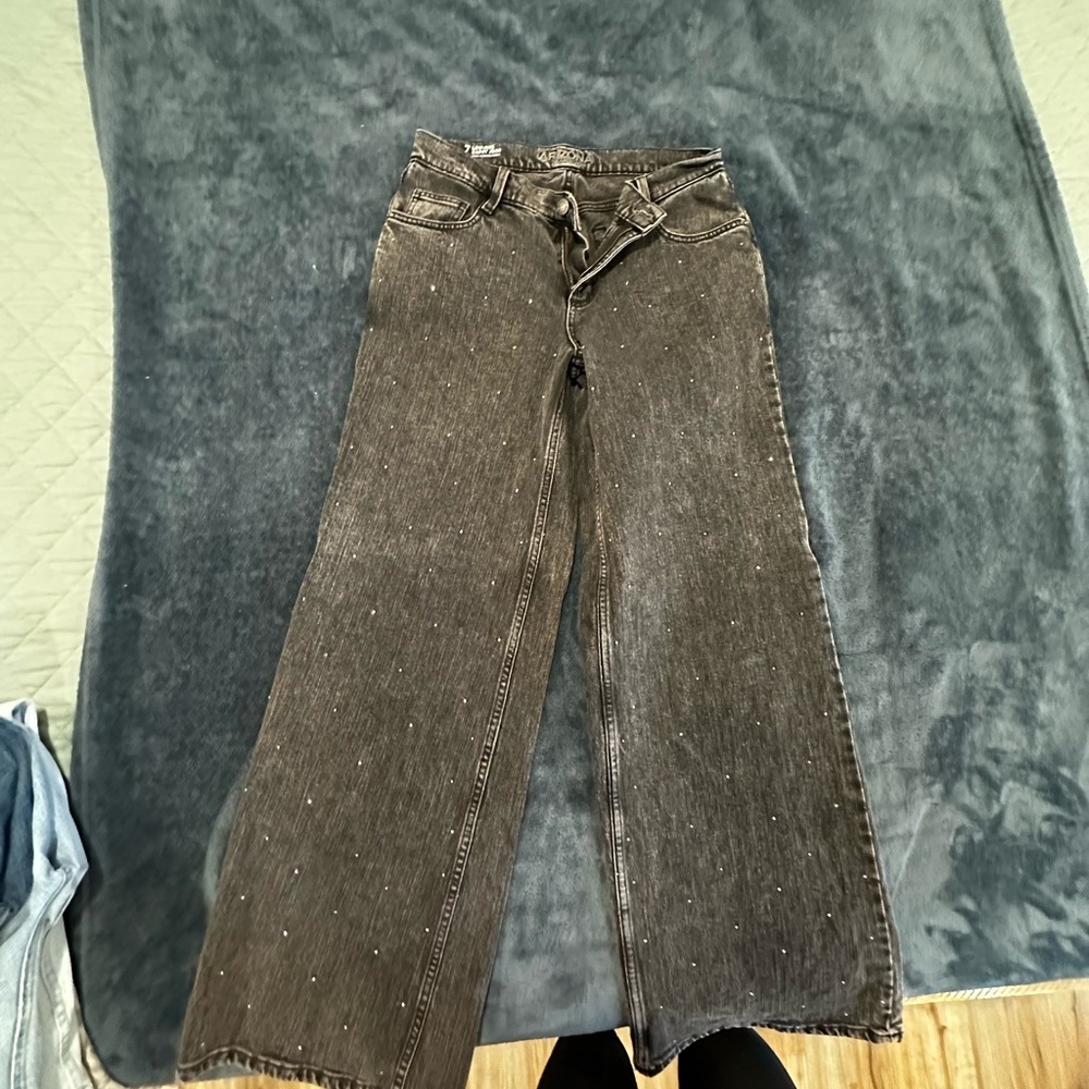 Arizona Jean Company Black Wide Leg Jeans